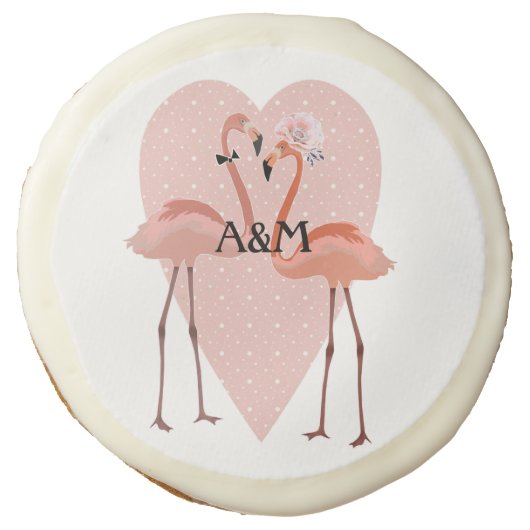 Pink Flamingo Sugar Cookie (Front)