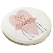 Pink Flamingo Sugar Cookie (Angled)