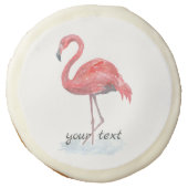 Pink Flamingo . Sugar Cookie (Front)