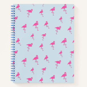 Pink Flamingo Summer Beach Print Pattern Notebook