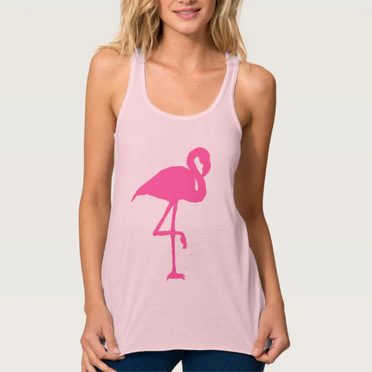 Pink Flamingo Summer Beach Print Pattern Tank Top | Zazzle