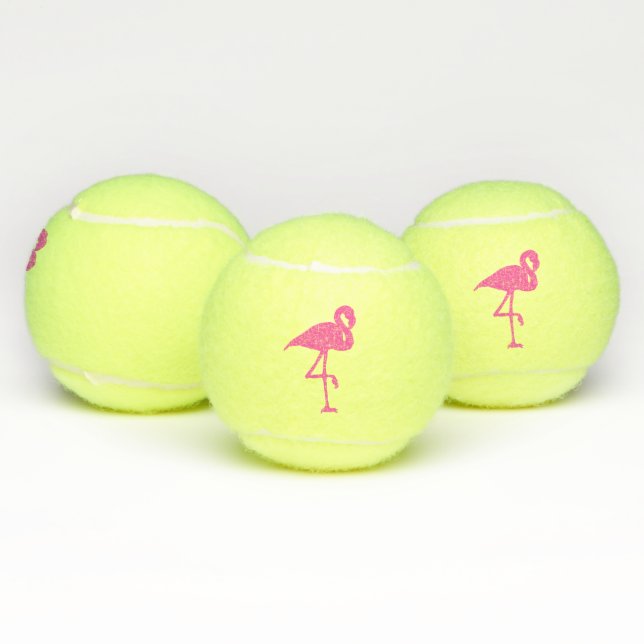 Pink Flamingo Summer Beach Print Pattern Tennis Balls (Multi)