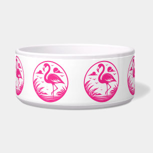 Pink Flamingo Summer Circle Design-68730 Bowl
