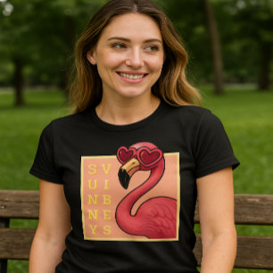 Pink Flamingo Sunny Vibes T-Shirt