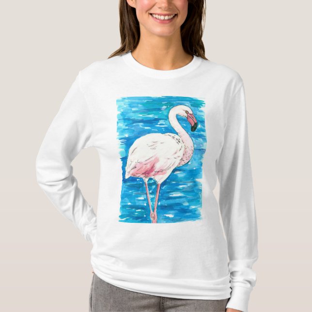 Pink flamingo T-Shirt (Front)