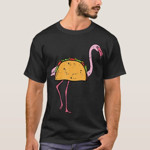 Pink Flamingo Taco Funny Owner Cinco De Mayo Fiest T_Shirt