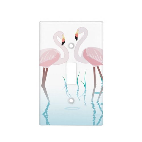 Pink Flamingo Theme Home Decor Light Switch Cover