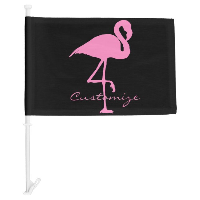 Pink Flamingo Thunder_Cove Car Flag (Front)