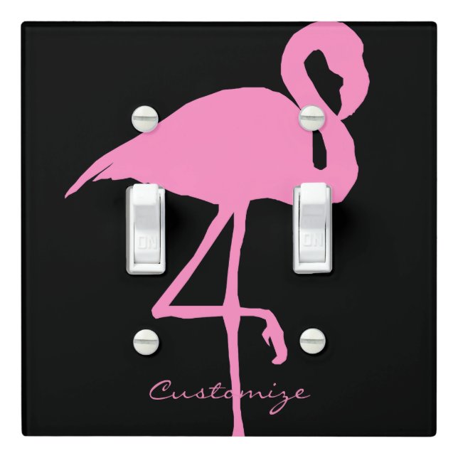 Pink Flamingo Thunder_Cove Classic Light Switch Cover (In Situ)