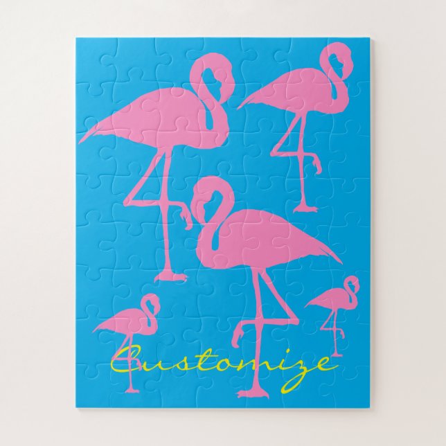 Pink Flamingo Thunder_Cove Jigsaw Puzzle (Vertical)