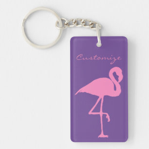 Pink Flamingo Thunder_Cove Keychain