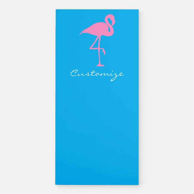 Pink Flamingo Thunder_Cove Magnetic Notepad (Front)