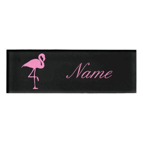 Pink Flamingo Thunder_Cove Name Tag