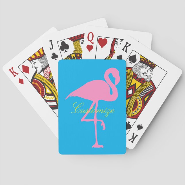 Pink Flamingo Thunder_Cove Poker Cards (Back)