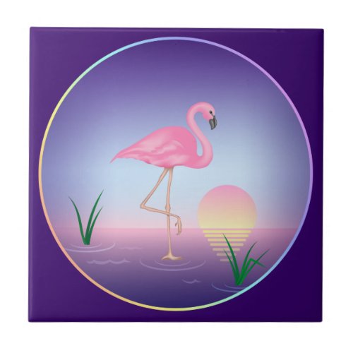 Pink Flamingo Tile