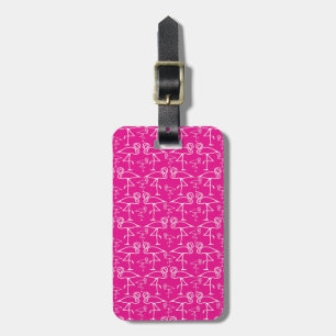 Pink Flamingo Travel Bag Tag Template
