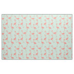 Pink Flamingo Trendy and Tropical Pattern Fabric