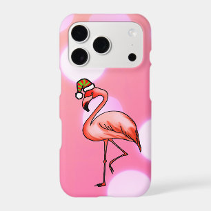 Pink Flamingo Tropical Christmas Holiday iPhone 17 Pro Case