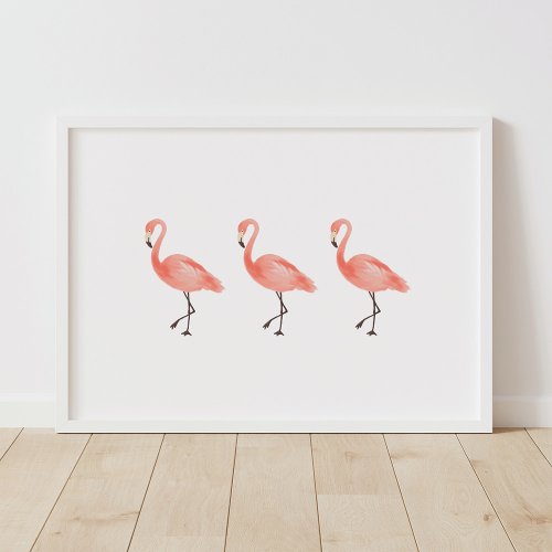 Pink Flamingo Tropical Nursery Decor