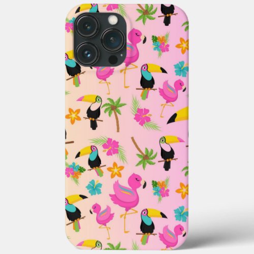 Pink Flamingo Tropical Phone Case  