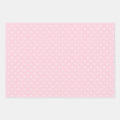 Pink Flamingo Tropical Spotty Pattern Wrapping Paper Sheets (Front 2)