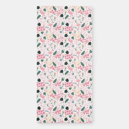 Pink Flamingo Tropical Summer Magnetic Notepad
