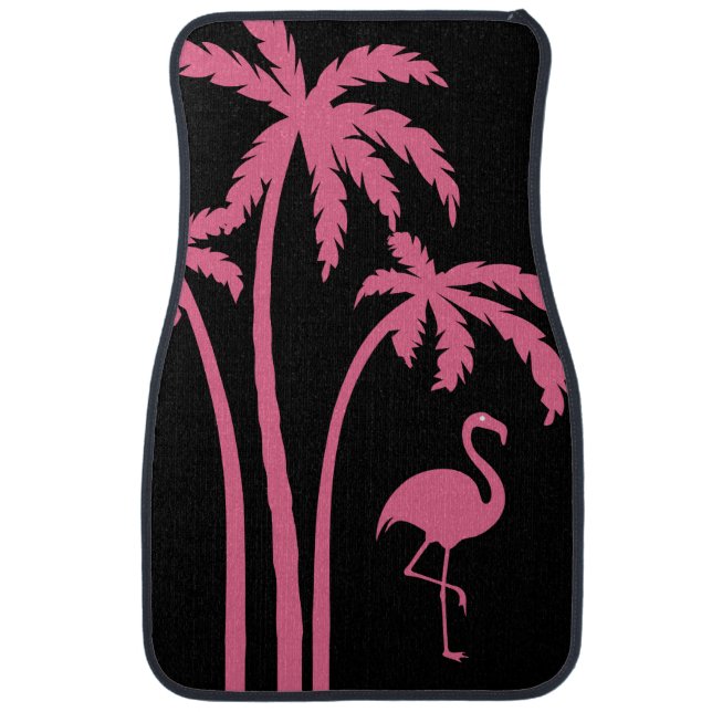 Pink Flamingo TropicalDesign Car Mat (Front)