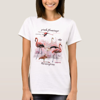 Pink Flamingo Typography | Customized T-Shirt