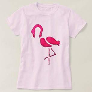 Pink flamingo unique pop art T-Shirt