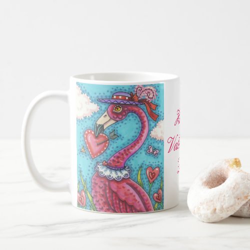 PINK FLAMINGO VALENTINE CLASSIC MUG