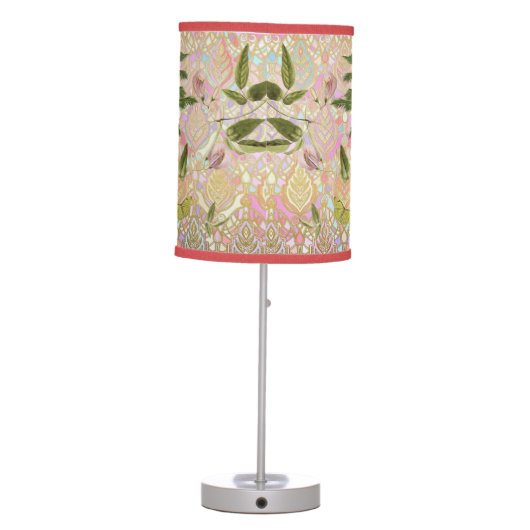 Pink Flamingo Vintage Design Lamp (Back)