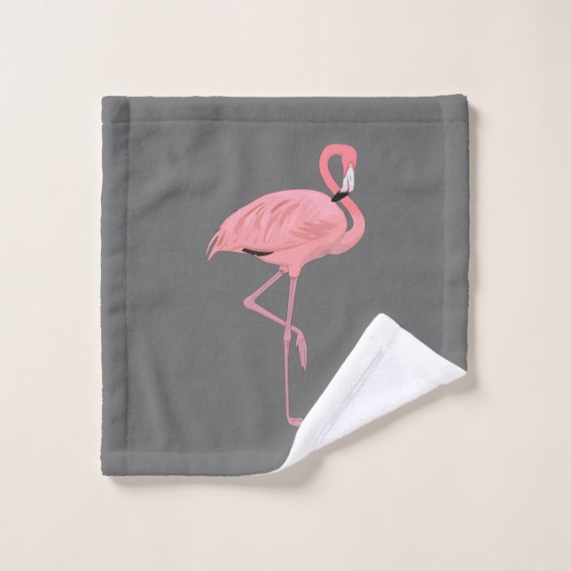 Pink Flamingo Wash Cloth (Wash Cloth)