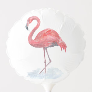 Pink Flamingo, watercolor . Balloon