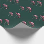 Pink Flamingo Wine Drinker Funny Wrapping Paper<br><div class="desc">Unleash your tropical side with our Flamingo Paradise wrapping paper! This vibrant design features a flock of flamingos standing tall against a backdrop of lush palm trees and turquoise water. The perfect way to add a touch of exotic flair to your gifts, this paper will make any present extra special....</div>