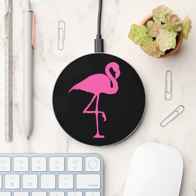 PINK FLAMINGO WIRELESS CHARGER (Desk)