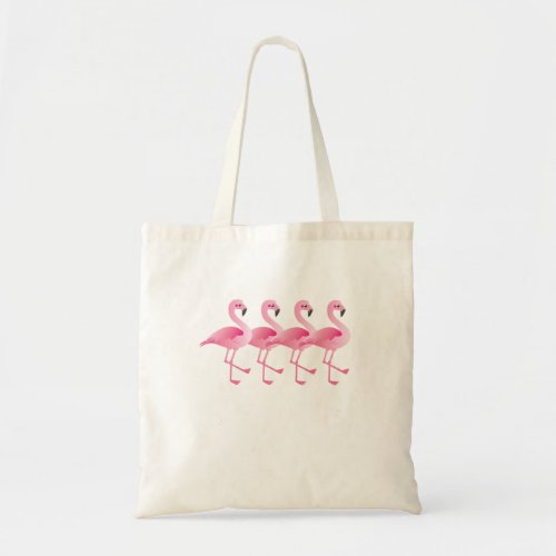 Pink Flamingo With Wine Glass Funny Flamingo Lover Tote Bag