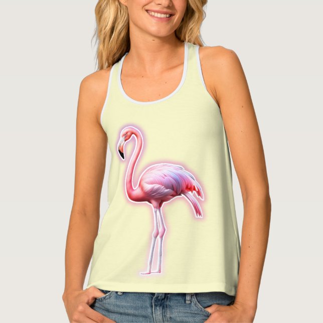 Pink Flamingo Women's Tank Top (Front)