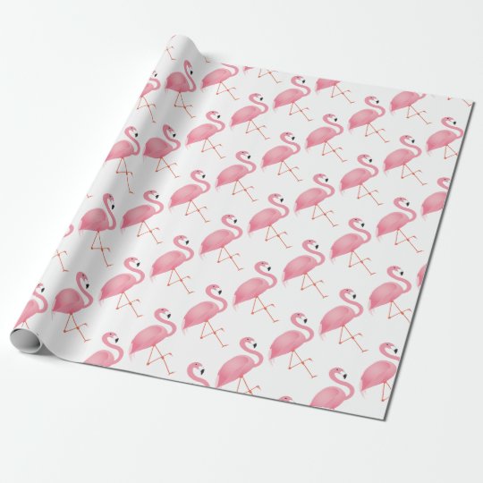 Pink flamingo wrapping paper | Zazzle.com