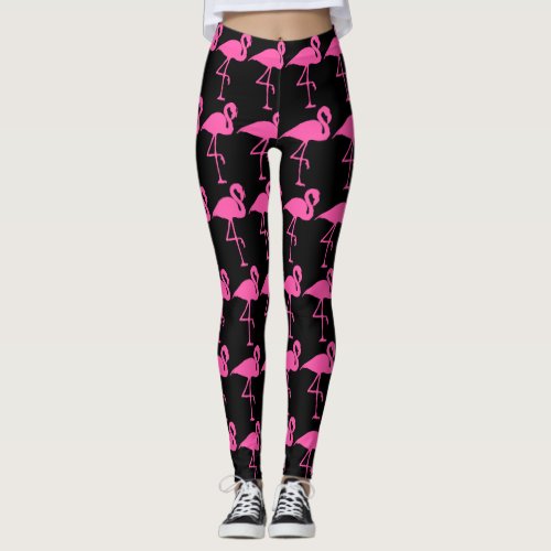 PINK FLAMINGO YOGA PANTS