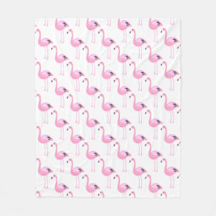 Pink Flamingos 2 Fleece Blanket