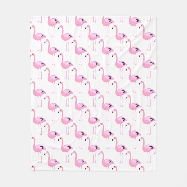 Pink Flamingos 2 Fleece Blanket (Front)