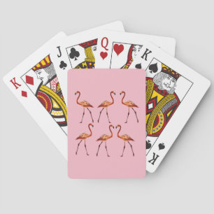 Pink Flamingos Art Classic Playing Cards
