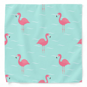 Pink flamingos bandana