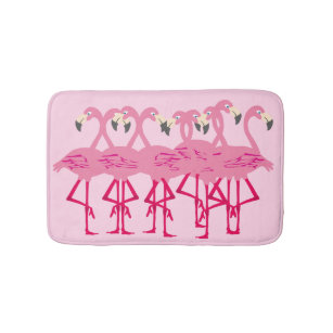 Pink Flamingos Bath Mat
