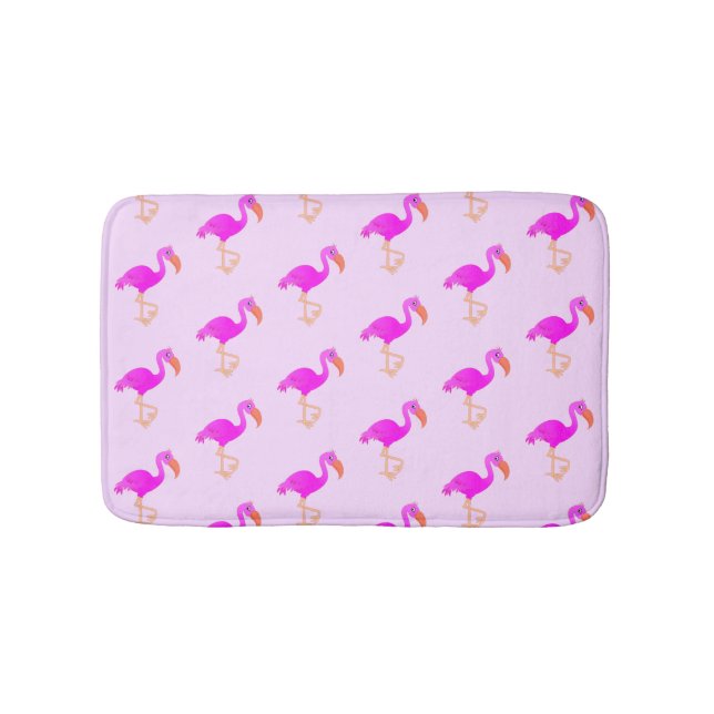 Pink Flamingos Bath Mat (Front)