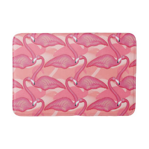 Pink Flamingos Bathroom Mat