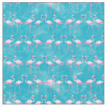Pink Flamingos Beach Summer Fabric