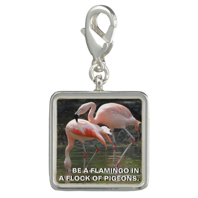 Pink Flamingos Charm (Front)