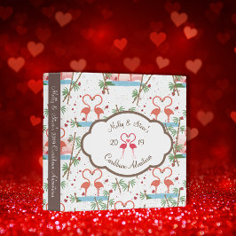 Pink Flamingos Dance Photo Album•Custom 3 Ring Binder