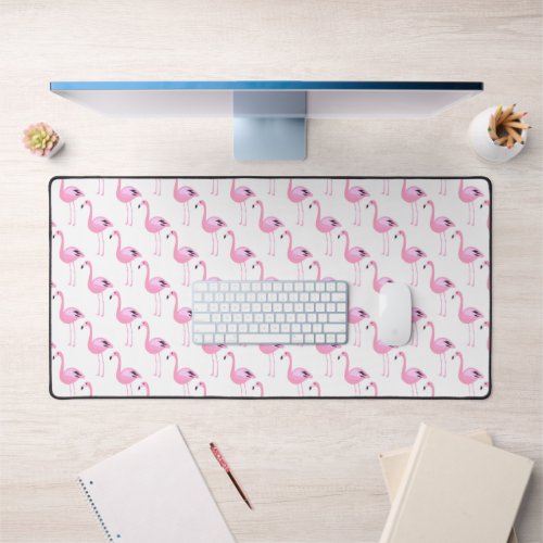 Pink Flamingos Desk Mat